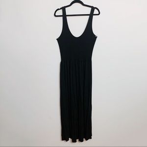 ASOS Black Maxi Dress Size 14 Sleeveless Scoop Neck Casual